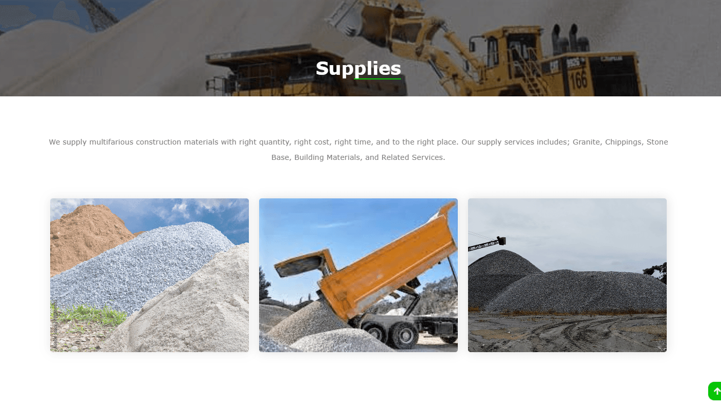 Logistics and Supply Company Website
